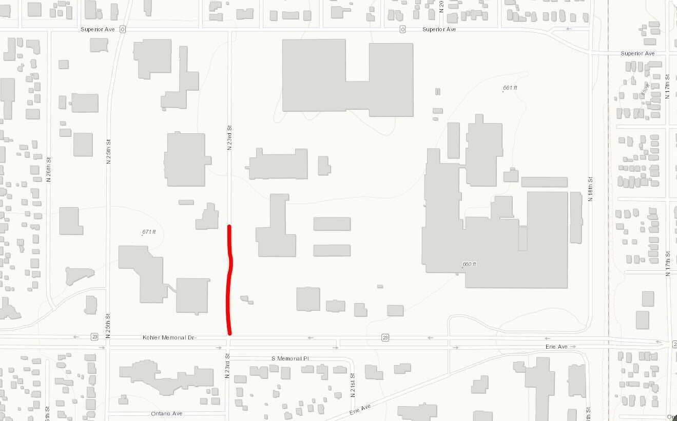 23rd closure